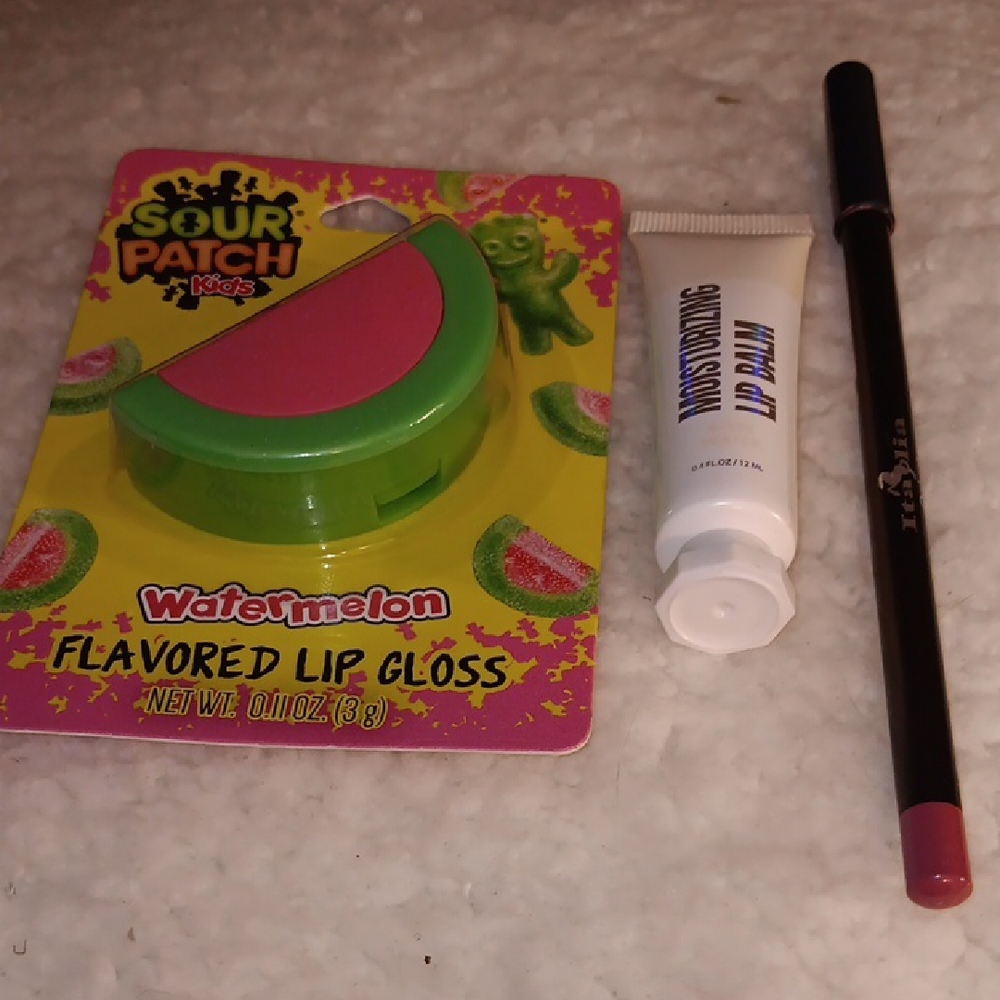 Sour Patch Kids Watermelon Flavored Lip Gloss Bundle